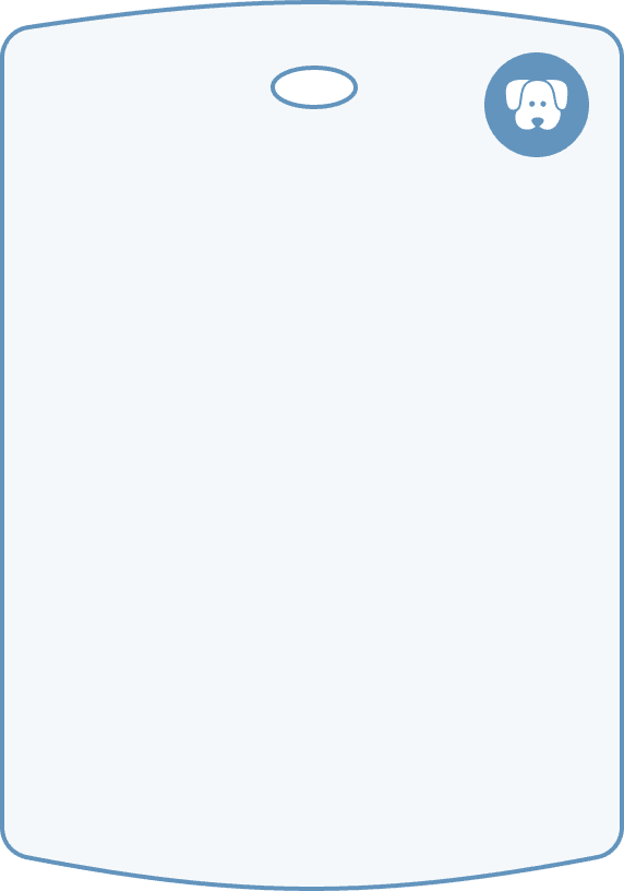 Dog tag background for owner