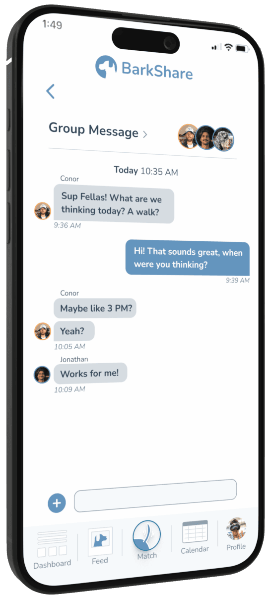 BarkShare group messaging feature